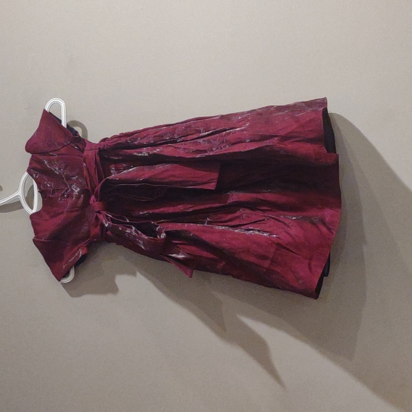 Vintage‎ Maggie Breen Formal Girls 4 Burgundy Dress - Picture 4 of 6